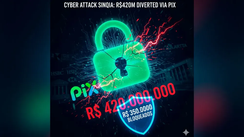 A Sinqia informou em comunicado que o problema foi isolado e se restringiu exclusivamente ao ambiente do Pix | Imagem criada por IA Gemini