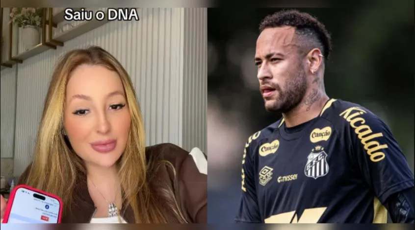 Grávida, modelo que teve affair com Neymar exibe exame de DNA