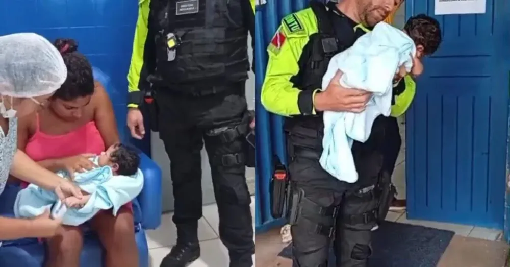 Bebê engasgado é salvo por agentes do DMTU em São Domingos do Araguaia