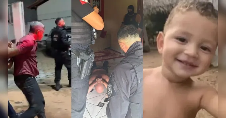 Os dois suspeitos de envolvimento no desaparecimento do pequeno Arthur presos | Divulgação