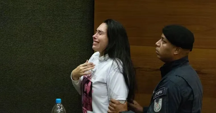 Monique Medeiros se entregou à polícia no Rio após decisão do STF que determinou sua volta à prisão pelo caso Henry Borel. | Divulgação TJRJ
