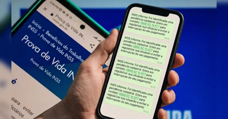 Golpe usa prova de vida do INSS no WhatsApp para atrair vítimas