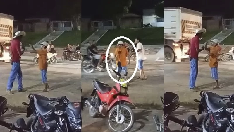 Os homens seguiram discutindo após um deles ser ferido/ Foto: Divulgação