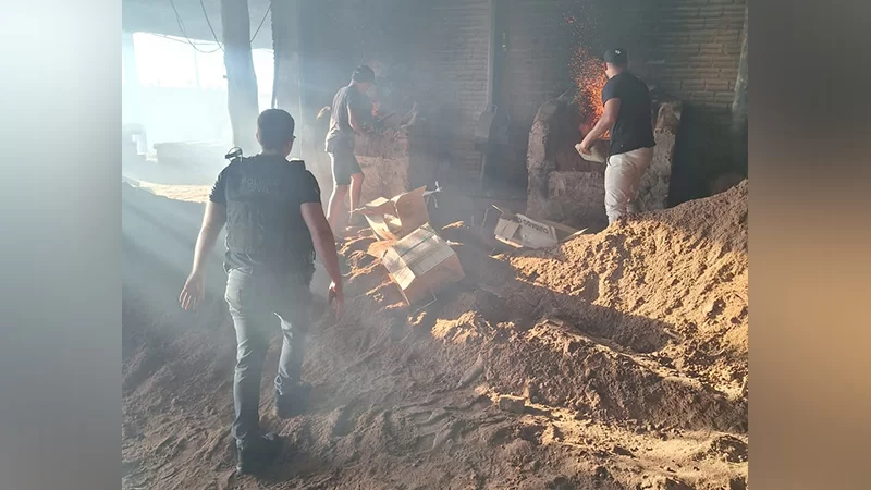 A droga foi destruída em uma cerâmica de Novo Repartimento/ Foto: Divulgação