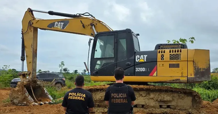 Operação da PF combate garimpo ilegal em terra Kayapó no Pará